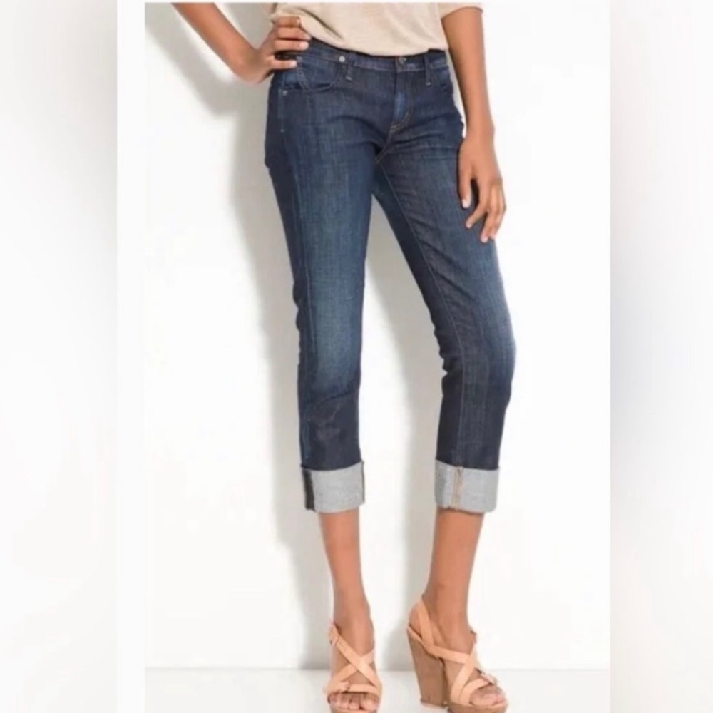 Citizens Of Humanity Dani Crop Jeans Size 28 Coastal Preppy Cuff Coastal